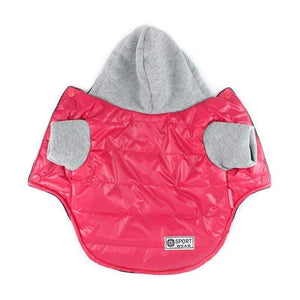 Planet Gates 200003735 Fushia / 8 5 Colors Winter Pet Dog Jacket Coat Thickening Warm Puppy Dog Clothes With Hood Size 8-18