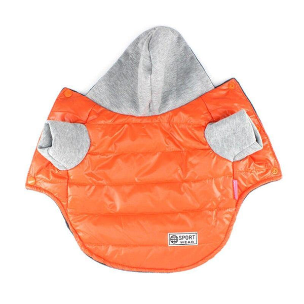 Planet Gates 200003735 Orange / 8 5 Colors Winter Pet Dog Jacket Coat Thickening Warm Puppy Dog Clothes With Hood Size 8-18