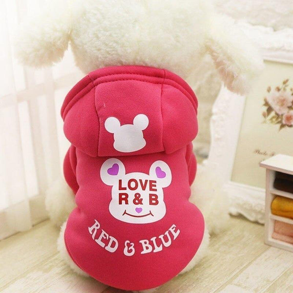 Planet Gates 200003735 Pink bear / XS Pet Products Dog Clothing Coat Jacket Hoodie Sweaters Cat Dog Clothes For Dogs Yorkies Small Pet Costume Overalls For Dogs