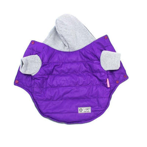 Planet Gates 200003735 Purple / 8 5 Colors Winter Pet Dog Jacket Coat Thickening Warm Puppy Dog Clothes With Hood Size 8-18