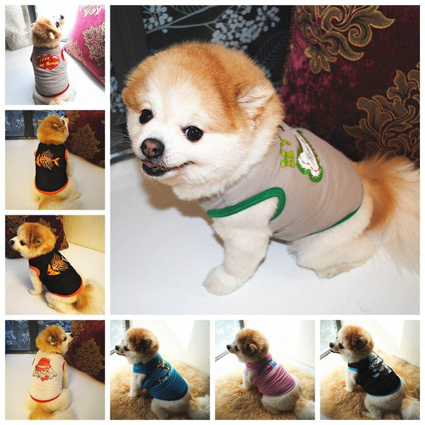 Planet Gates 200003735 Summer Cheap Designer Dog Clothes For Small Dogs Frenchie Bulldog Clothes For Dogs York Pug Pet Dog Clothes T-shirt Pet Products