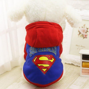 Planet Gates 200003735 Superman blue / XS Pet Products Dog Clothing Coat Jacket Hoodie Sweaters Cat Dog Clothes For Dogs Yorkies Small Pet Costume Overalls For Dogs