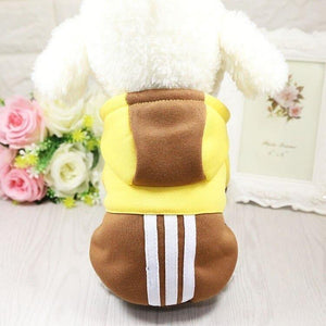 Planet Gates 200003735 Yellow stripes / XS Pet Products Dog Clothing Coat Jacket Hoodie Sweaters Cat Dog Clothes For Dogs Yorkies Small Pet Costume Overalls For Dogs