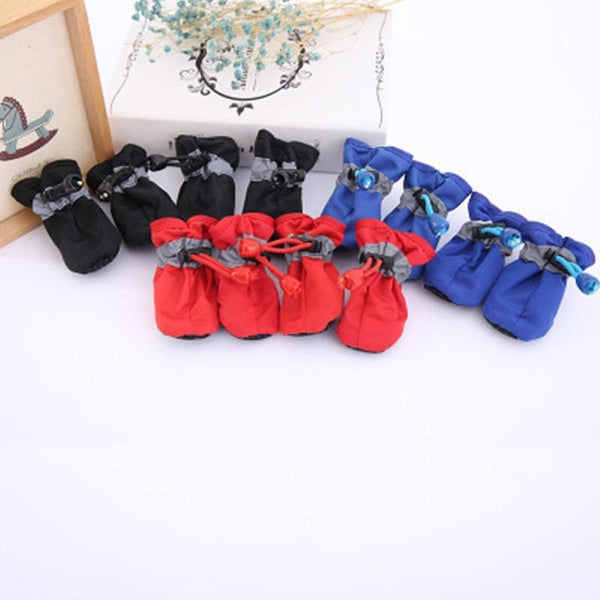 Planet Gates 200003739 4pcs Antiskid Puppy Shoes Soft-soled Pet Dog Shoes Waterproof Small Dog Prewalkers Soft Pet Products Supplies Pet Paw Care New