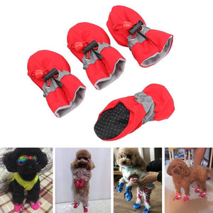 Planet Gates 200003739 Antiskid Puppy Shoes Waterproof Soft Pet Paw Care 4pcs Soft-soled Dog Shoes Pet Product  Pet Accessories