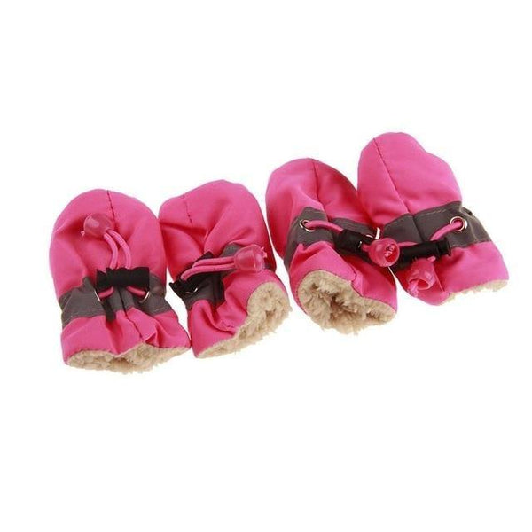 Planet Gates 200003739 Thickened Pink / XS 4pcs Antiskid Puppy Shoes Soft-soled Pet Dog Shoes Waterproof Small Dog Prewalkers Soft Pet Products Supplies Pet Paw Care New