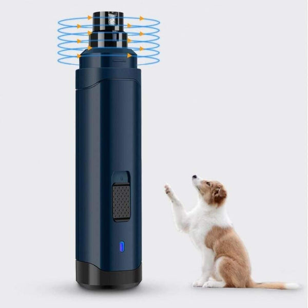 Planet Gates 200003741 Dog Nail Clippers Electric Pet Nail Scissors Grinder For Dog Cat Claw Grooming Trimmer Cutters Beauty Nail Mill Pet Supplies N10 (Blue)
