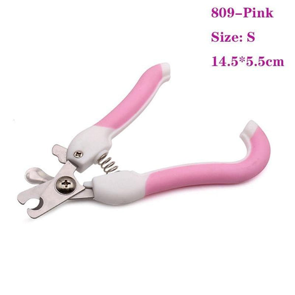 Planet Gates 200003741 Pink / 14.5x5.5cm Professional Pet Nail Clipper Stainless Steel Dog Cat Nail Trimmer Labor-Saving Nail Clipper Convenient Dog Grooming Supplies