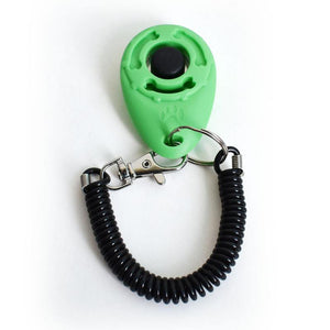 Planet Gates 200003746 08 Pet Trainer Pet Dog Training Clicker Adjustable Sound Key Chain And Wrist Strap Doggy Train Click Pet Products