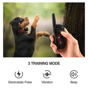 Planet Gates 200003746 2 In 1 Dog Training Collar & Anti Bark Collar 400M Rechargeable Dog Electric Collar Waterproof Remote Dog Pet Product