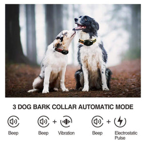 Planet Gates 200003746 2 In 1 Dog Training Collar & Anti Bark Collar 400M Rechargeable Dog Electric Collar Waterproof Remote Dog Pet Product