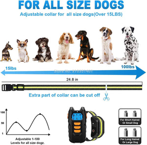 Planet Gates 200003746 Dogreat Electric Dog Training Collar Shock Pet Remote Control Waterproof Rechargeable For All Size Vibration Bark Stop Collars