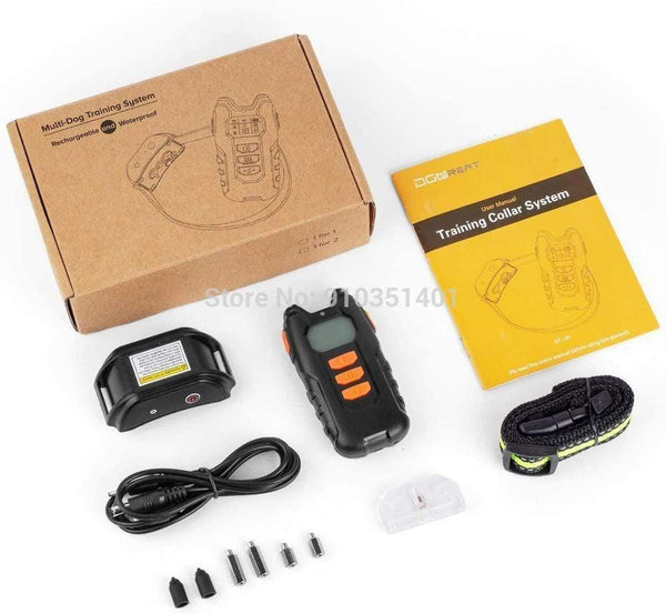 Planet Gates 200003746 Dogreat Electric Dog Training Collar Shock Pet Remote Control Waterproof Rechargeable For All Size Vibration Bark Stop Collars