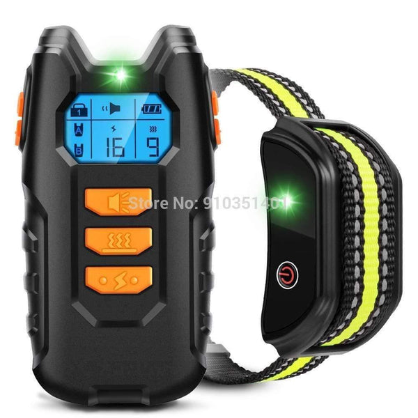 Planet Gates 200003746 Orange Dogreat Electric Dog Training Collar Shock Pet Remote Control Waterproof Rechargeable For All Size Vibration Bark Stop Collars