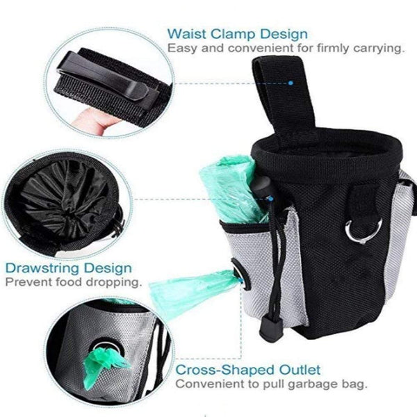 Planet Gates 200003746 Pet Product Pets Dog Puppy Obedience Training Treat Bag Feed Bait Food Snack Treat Pouch Belt Drawstring Carries