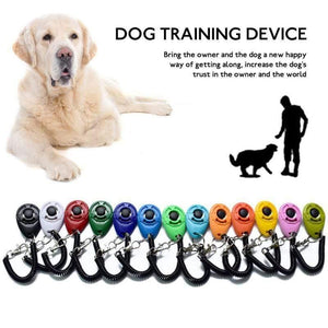 Planet Gates 200003746 Pet Trainer Pet Dog Training Clicker Adjustable Sound Key Chain And Wrist Strap Doggy Train Click Pet Products