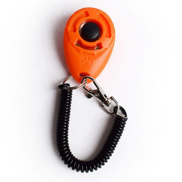 Planet Gates 200003746 Pet Trainer Pet Dog Training Clicker Adjustable Sound Key Chain And Wrist Strap Doggy Train Click Pet Products
