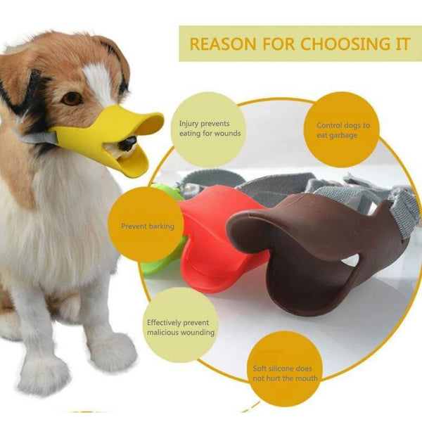 Planet Gates 200003775 Anti-bite Masks Duck Mouth Mask Pets Accessories 1 Pc Dog Products Dog Muzzle Non-toxic Silicone Multifunction