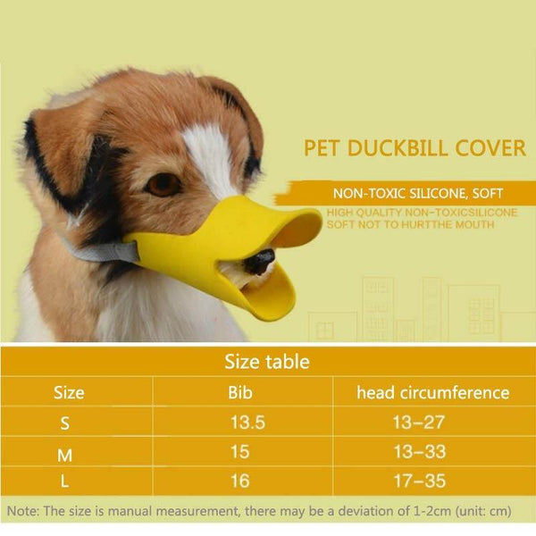 Planet Gates 200003775 Anti-bite Masks Duck Mouth Mask Pets Accessories 1 Pc Dog Products Dog Muzzle Non-toxic Silicone Multifunction