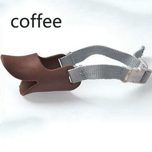 Planet Gates 200003775 coffee / S Anti-bite Masks Duck Mouth Mask Pets Accessories 1 Pc Dog Products Dog Muzzle Non-toxic Silicone Multifunction