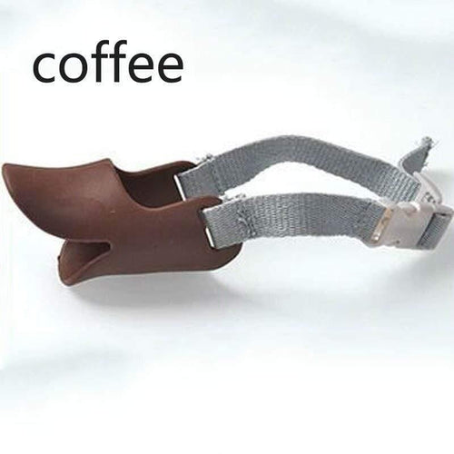 Planet Gates 200003775 coffee / S Anti-bite Masks Duck Mouth Mask Pets Accessories 1 Pc Dog Products Dog Muzzle Non-toxic Silicone Multifunction