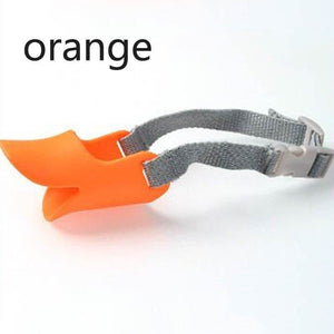 Planet Gates 200003775 orange / S Anti-bite Masks Duck Mouth Mask Pets Accessories 1 Pc Dog Products Dog Muzzle Non-toxic Silicone Multifunction