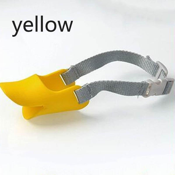 Planet Gates 200003775 Yellow / S Anti-bite Masks Duck Mouth Mask Pets Accessories 1 Pc Dog Products Dog Muzzle Non-toxic Silicone Multifunction