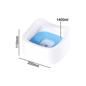 Planet Gates 200003781 1.4L Pet Water Bowl Portable Dog Drinking Water Bowl Floating 1.5L Pet Bowl Non-Wetting Mouth Cat Bowl Without Spill Drinking Dog Water Dispenser