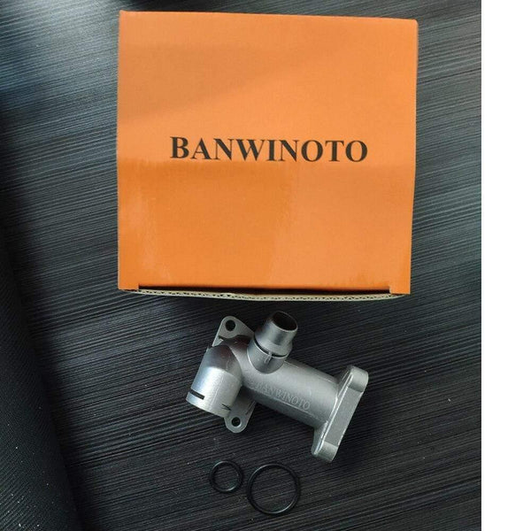 Planet Gates 200004147 BANWINOTO Aluminium Thermostat Housing Coolant Hose Outlet Flange Connector 058121132C For VW Passat Audi A4 1.8T 058121133B