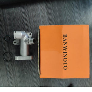 Planet Gates 200004147 BANWINOTO Aluminium Thermostat Housing Coolant Hose Outlet Flange Connector 058121132C For VW Passat Audi A4 1.8T 058121133B