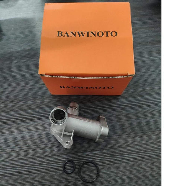 Planet Gates 200004147 BANWINOTO Aluminium Thermostat Housing Coolant Hose Outlet Flange Connector 058121132C For VW Passat Audi A4 1.8T 058121133B
