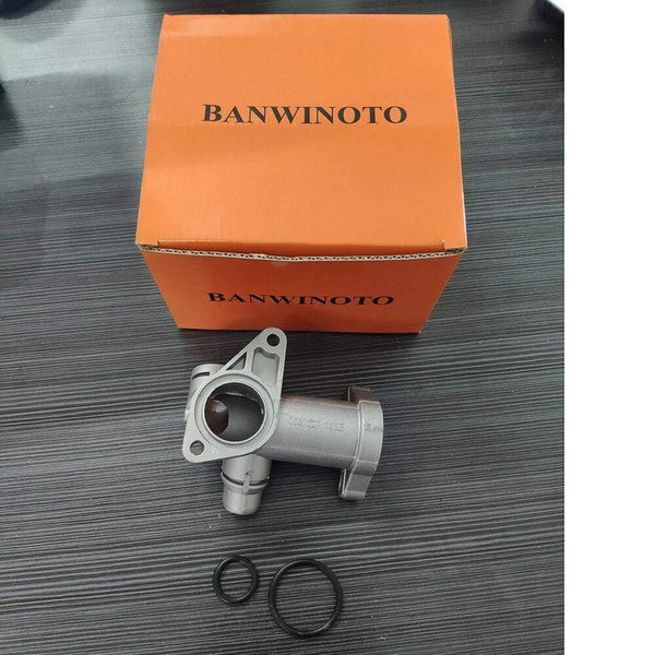 Planet Gates 200004147 BANWINOTO Aluminium Thermostat Housing Coolant Hose Outlet Flange Connector 058121132C For VW Passat Audi A4 1.8T 058121133B