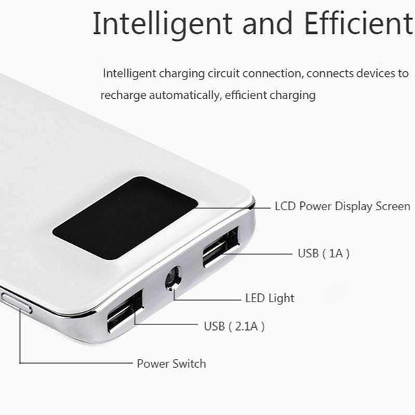 Planet Gates 20000mah External Battery quick charge Dual USB LCD display powerbank portable charger for iPhone X Samsung xiaomi