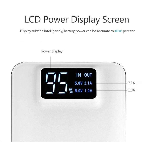 Planet Gates 20000mah External Battery quick charge Dual USB LCD display powerbank portable charger for iPhone X Samsung xiaomi