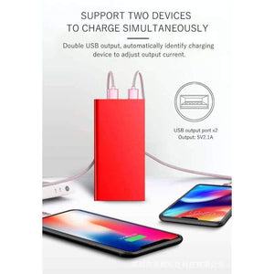 Planet Gates 20000mah Power Bank External Battery 2 USB LED Powerbank Portable Mobile phone Charger for Xiaomi iphone X 8 Samsung