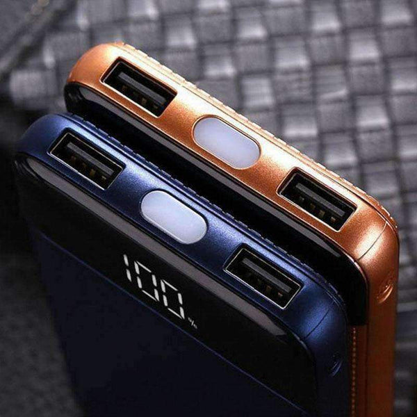 Planet Gates 20000mah Power Bank External Battery PoverBank 2 USB LCD Powerbank Portable Mobile phone Charger for Xiaomi MI iphone7 8 X