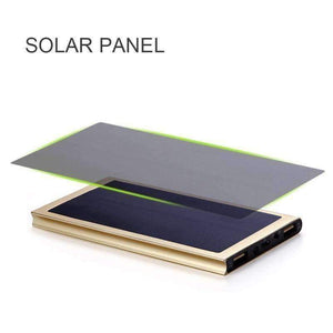 Planet Gates 20000mAh Solar Power Bank External Battery quick charge Dual USB Powerbank Portable Mobile phone Charger for iPhone 8 X Xiaomi