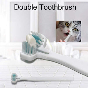 Planet Gates 200044152 1Pc Pet Dog Toothbrush Multi-angle Cleaning Tooth Bad Breath Tartar Teeth Care Tool Brush For Dog Cat Protection Health Product