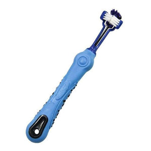 Planet Gates 200044152 Blue 1Pc Pet Dog Toothbrush Multi-angle Cleaning Tooth Bad Breath Tartar Teeth Care Tool Brush For Dog Cat Protection Health Product