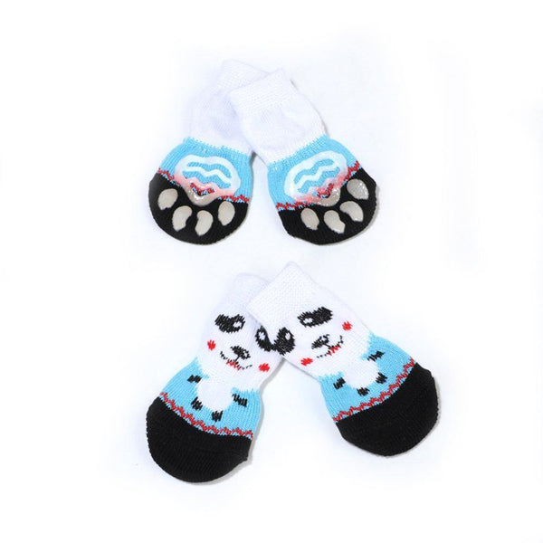 Planet Gates 200074142 16 / S 4pcs Warm Puppy Dog Socks Soft Pet Knits Socks Cute Cartoon Anti Slip Socks Warm Puppy Dog Shoes Small Medium Dogs Pet Product