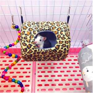 Planet Gates 200088149 Hamster Cages Life Nest Spring Little Pet Canvas Hammock Hedgehog Chinchilla Guinea Pig Hanging House Small Animal Products