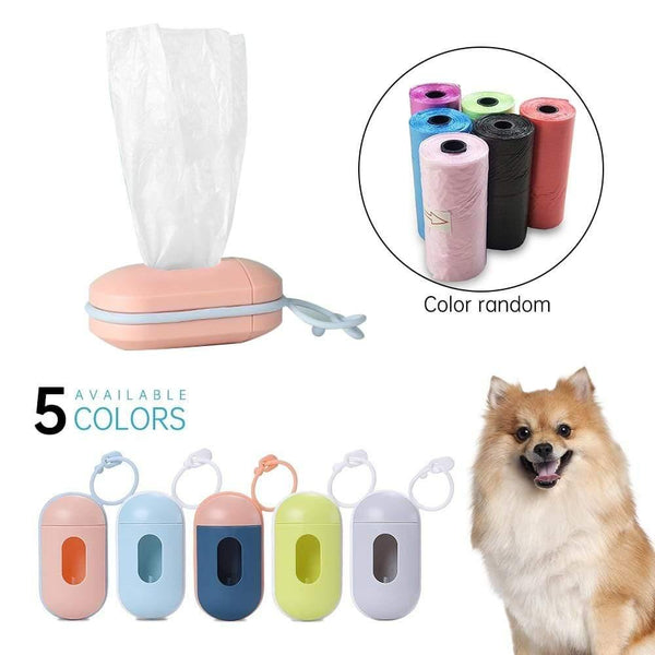 Planet Gates 200089142 1 Pcs Practical Pet Dog Poop Bag Dispenser Waste Garbage Holder Dispensers + Poop Bags Set Pets Dogs Trash Cleaning Supplies