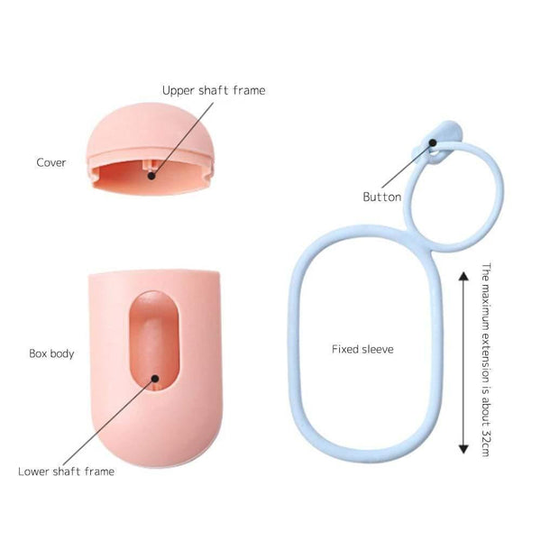 Planet Gates 200089142 1 Pcs Practical Pet Dog Poop Bag Dispenser Waste Garbage Holder Dispensers + Poop Bags Set Pets Dogs Trash Cleaning Supplies