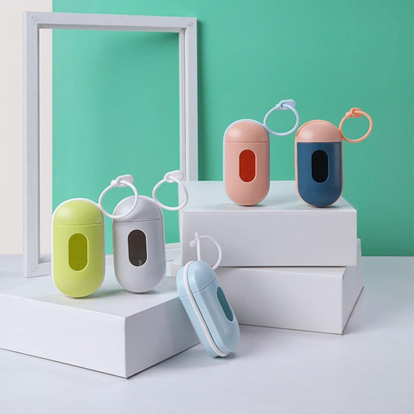 Planet Gates 200089142 1 Pcs Practical Pet Dog Poop Bag Dispenser Waste Garbage Holder Dispensers + Poop Bags Set Pets Dogs Trash Cleaning Supplies