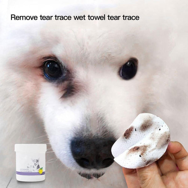 Planet Gates 200089142 100pcs/Set Pet Eye Wet Wipes Dog Cleaning Paper Towels Cat Tear Stain Remover Cleaning Wipes Grooming Supplies Pet Products