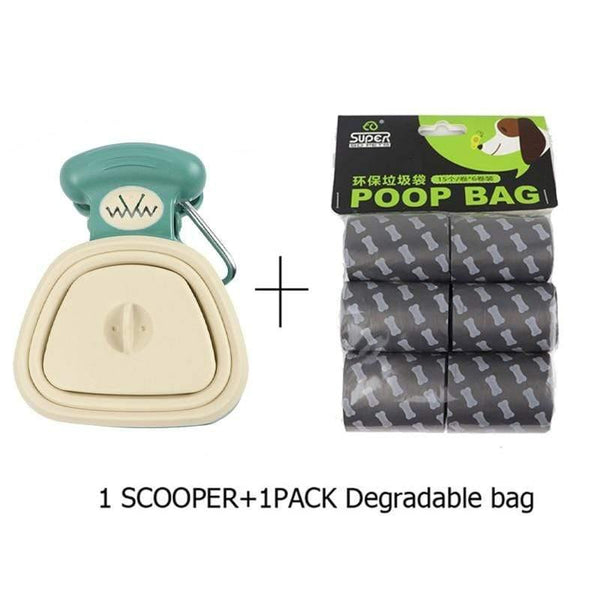 Planet Gates 200089142 Beige 2 / S 14x11.5 cm Pet Dog Poop Bag Dispenser Travel Foldable Pooper Scooper  Poop Scoop Clean  Animal Waste  Picker Cleaning Tools Pet Products