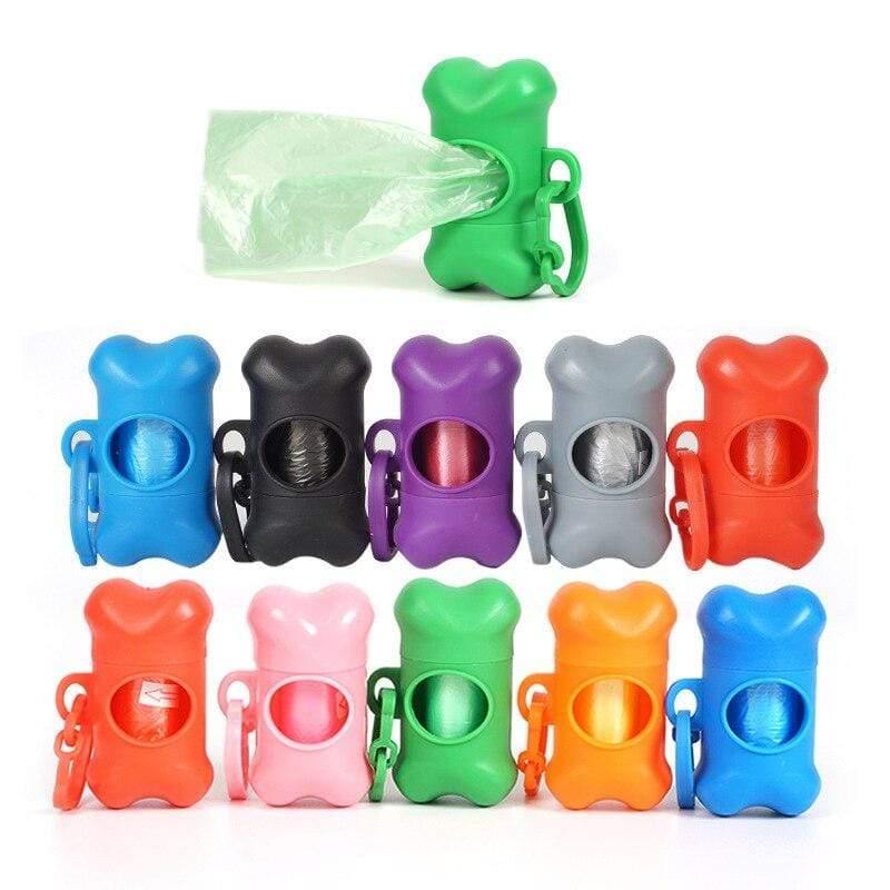 Planet Gates 200089142 Fowecelt Pet Dog Poop Bag Dispenser Waste Garbage Holder Dispensers + Poop Bags Set Environmental Dog Products Cleaning Supplies