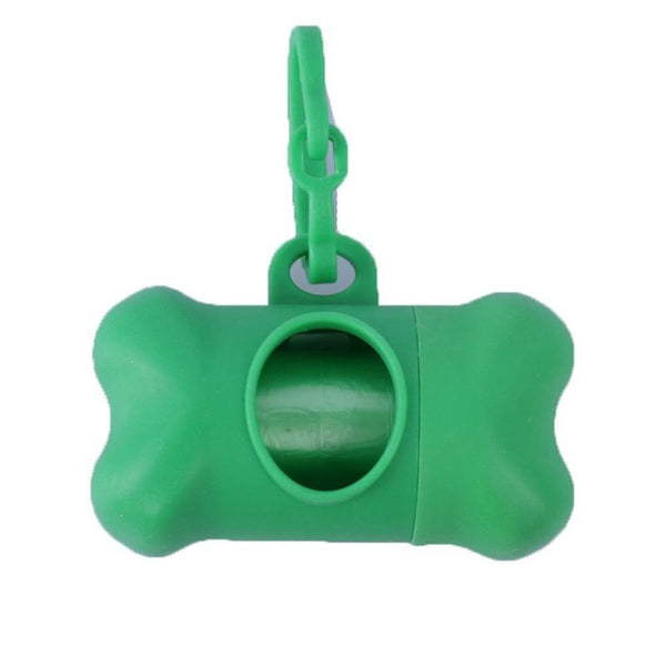 Planet Gates 200089142 Green Fowecelt Pet Dog Poop Bag Dispenser Waste Garbage Holder Dispensers + Poop Bags Set Environmental Dog Products Cleaning Supplies