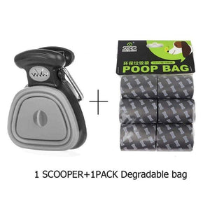 Planet Gates 200089142 Grey 2 / S 14x11.5 cm Pet Dog Poop Bag Dispenser Travel Foldable Pooper Scooper  Poop Scoop Clean  Animal Waste  Picker Cleaning Tools Pet Products