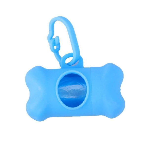 Planet Gates 200089142 Light Blue Fowecelt Pet Dog Poop Bag Dispenser Waste Garbage Holder Dispensers + Poop Bags Set Environmental Dog Products Cleaning Supplies